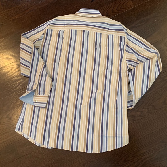 "Pal Zileri" men's long sleeves button down collar shirt - Picture 5 of 6